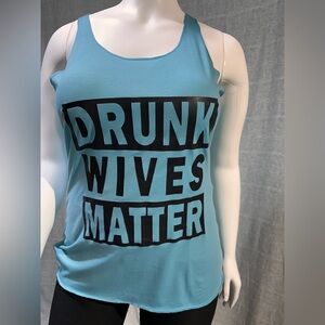 Blue Graphic Funny Tank Top